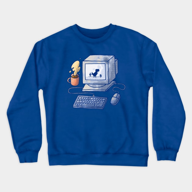 Dino Run PC Crewneck Sweatshirt by Tania Tania